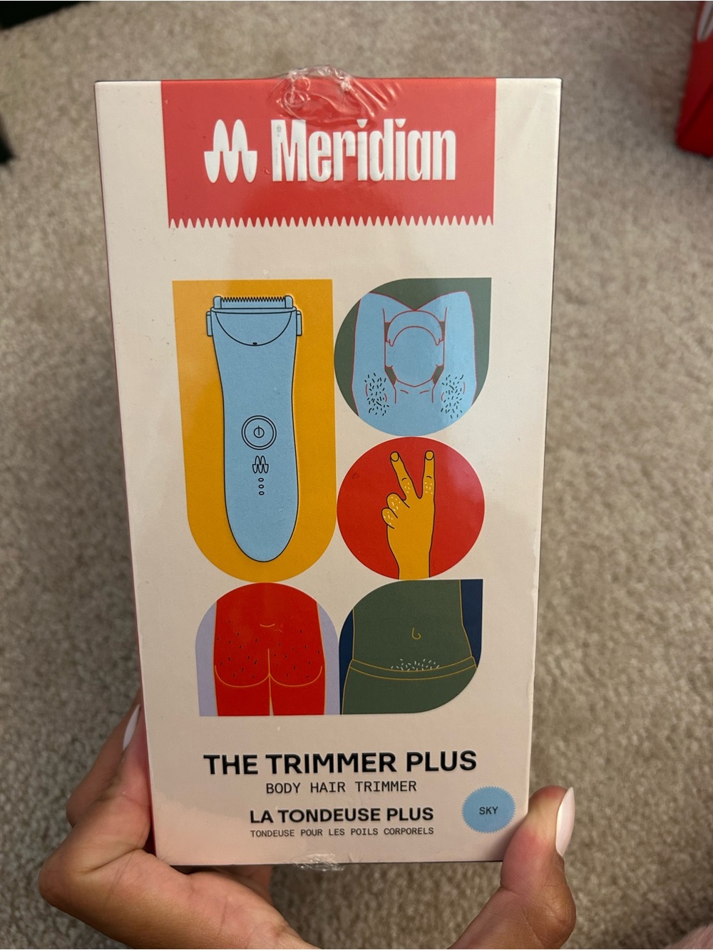 The Trimmer Plus Body Hair Trimmer - Sky Blue